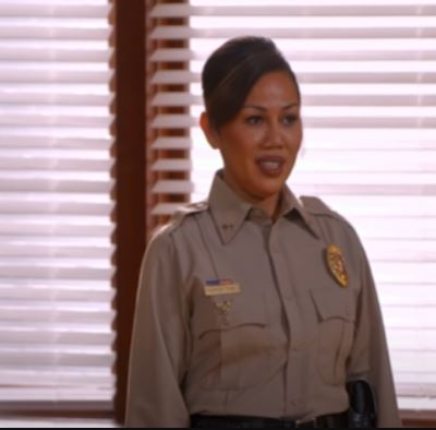 Vilailuck Teigen in her character Bailiff Pepper Thai on Chrissy’s Court